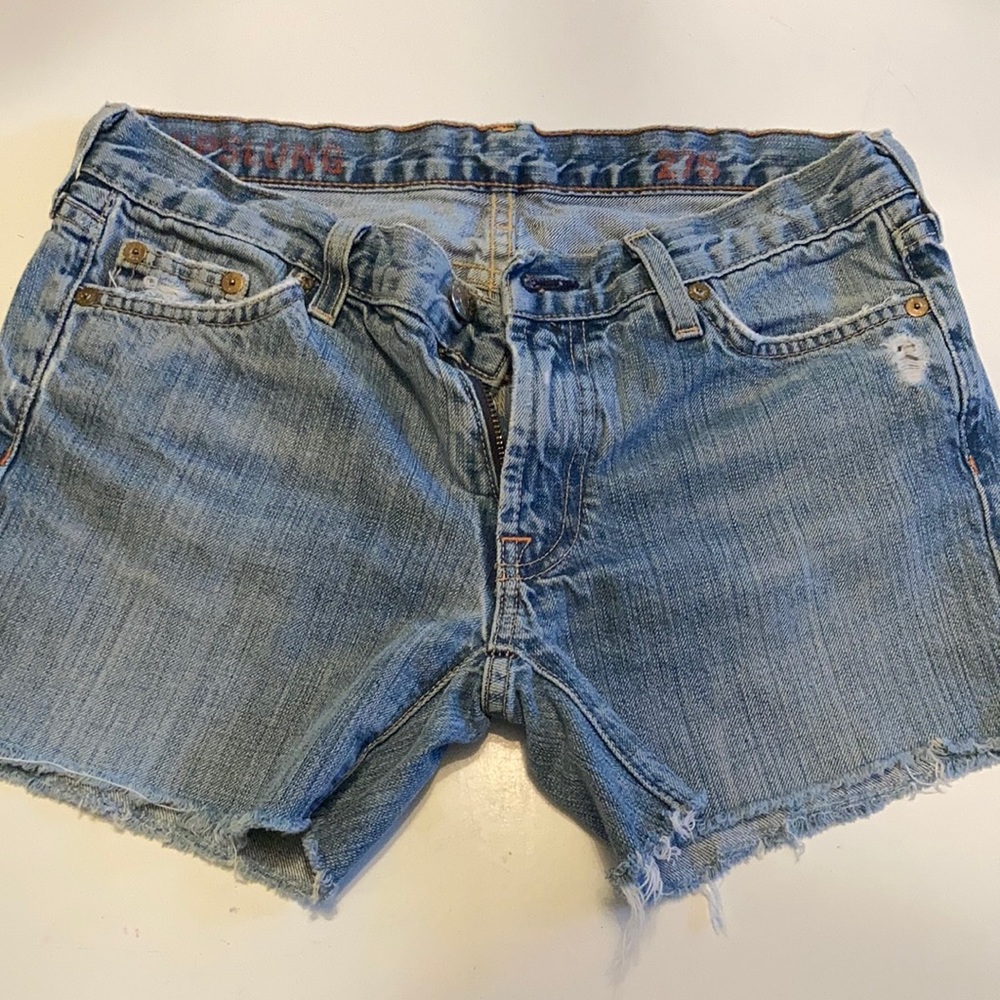 Vintage J Crew Hipslung Cut Off Jean Shorts 27